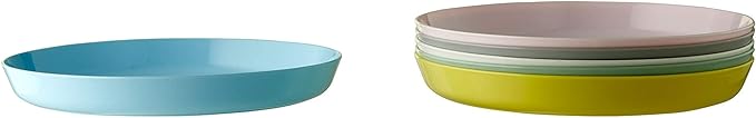 IKEA kids KALAS Plate, mixed colours 6 piece plastic