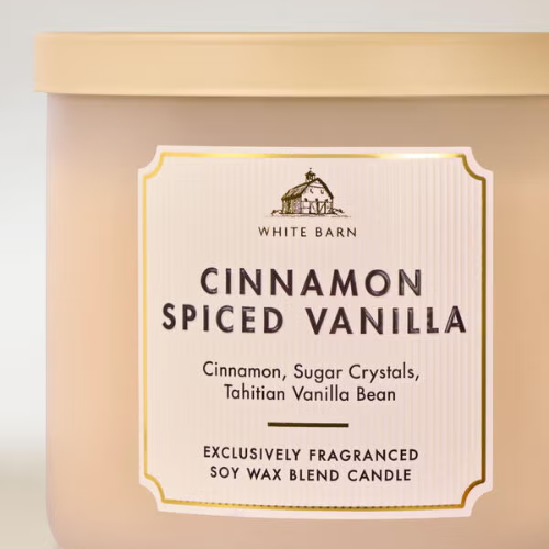 Cinnamon Spiced Vanilla 3-Wick Candle