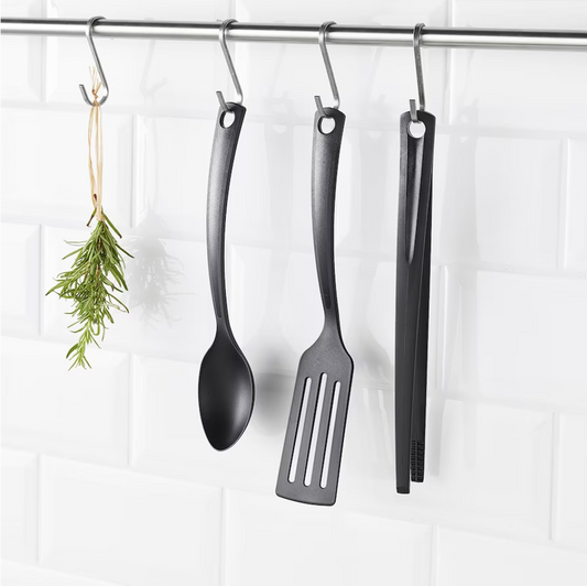 3-piece kitchen utensil set, black