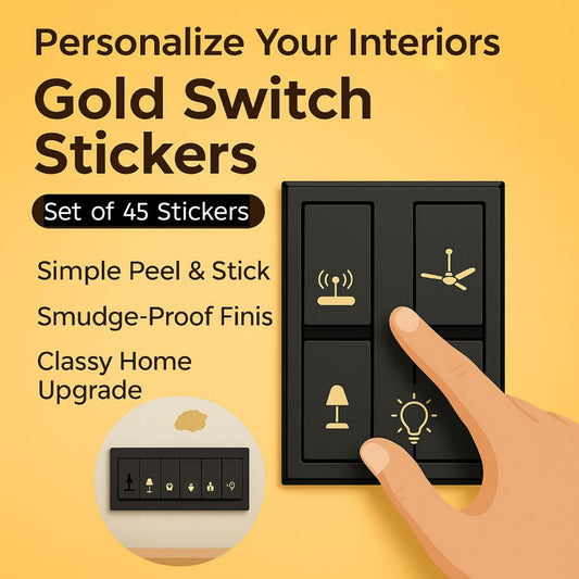 Golden Switch Stickers