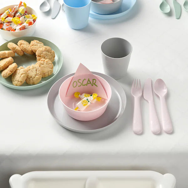 IKEA kids KALAS Bowl, mixed colours 6 piece plastic