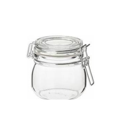 IKEA Glass Jar with Lid, 0.5L, Food Storage, Clear