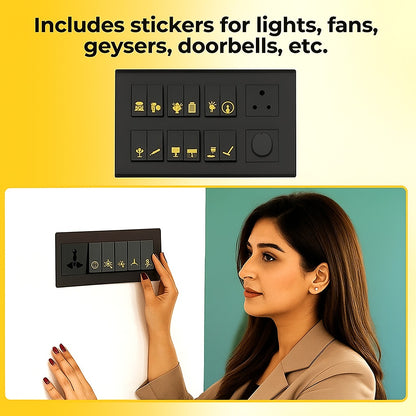 Golden Switch Stickers