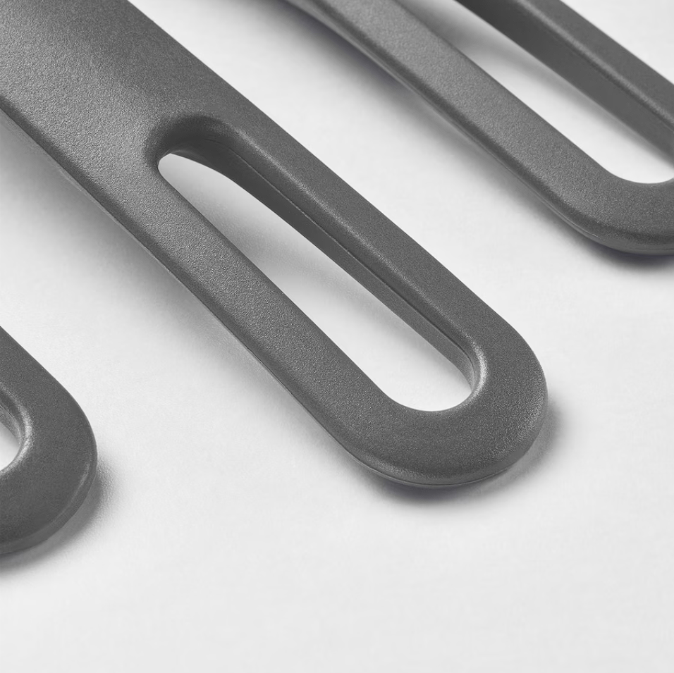 IKEA 5-piece kitchen utensil set, grey